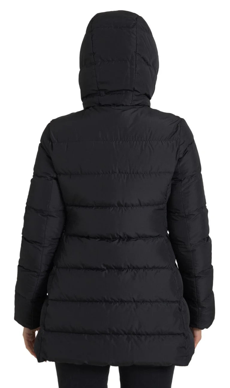 Dolce & Gabbana Black Polyester Hooded Reversible Jacket - Parkas
