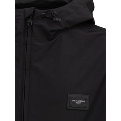 Dolce & Gabbana Black Polyester Jackets & Coat - IT48 | M - Windbreakers