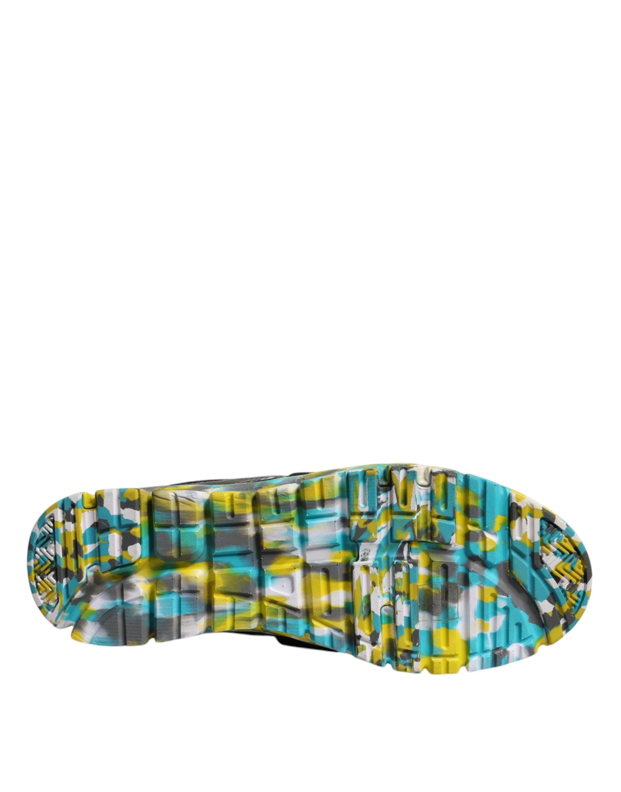 Dolce & Gabbana Black Polyester Low Top Men Sneakers Shoes - EU41.5/US8.5 - Sneakers