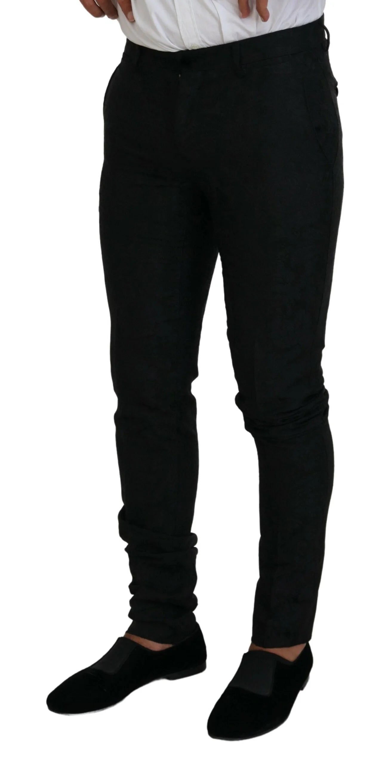 Dolce & Gabbana Black Polyester Men 2 Piece MARTINI Suit - IT46 | S - Pant Suits