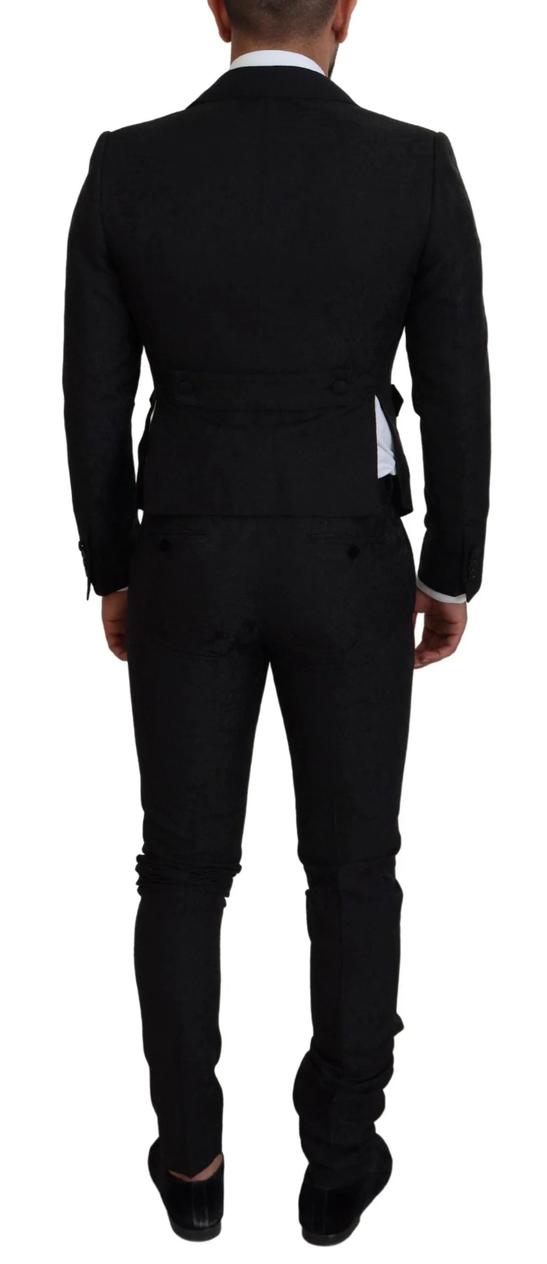 Dolce & Gabbana Black Polyester Men 2 Piece MARTINI Suit - IT46 | S - Pant Suits