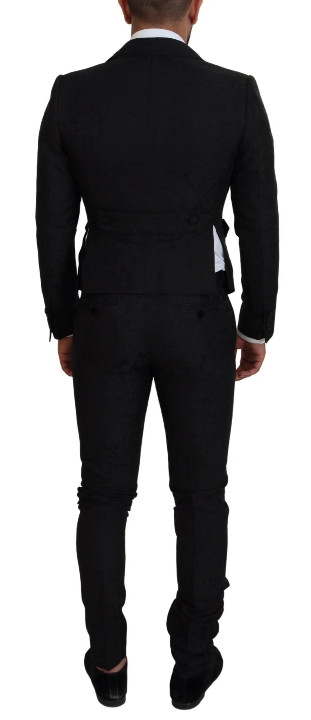 Dolce & Gabbana Black Polyester Men 2 Piece MARTINI Suit - IT46 | S - Pant Suits