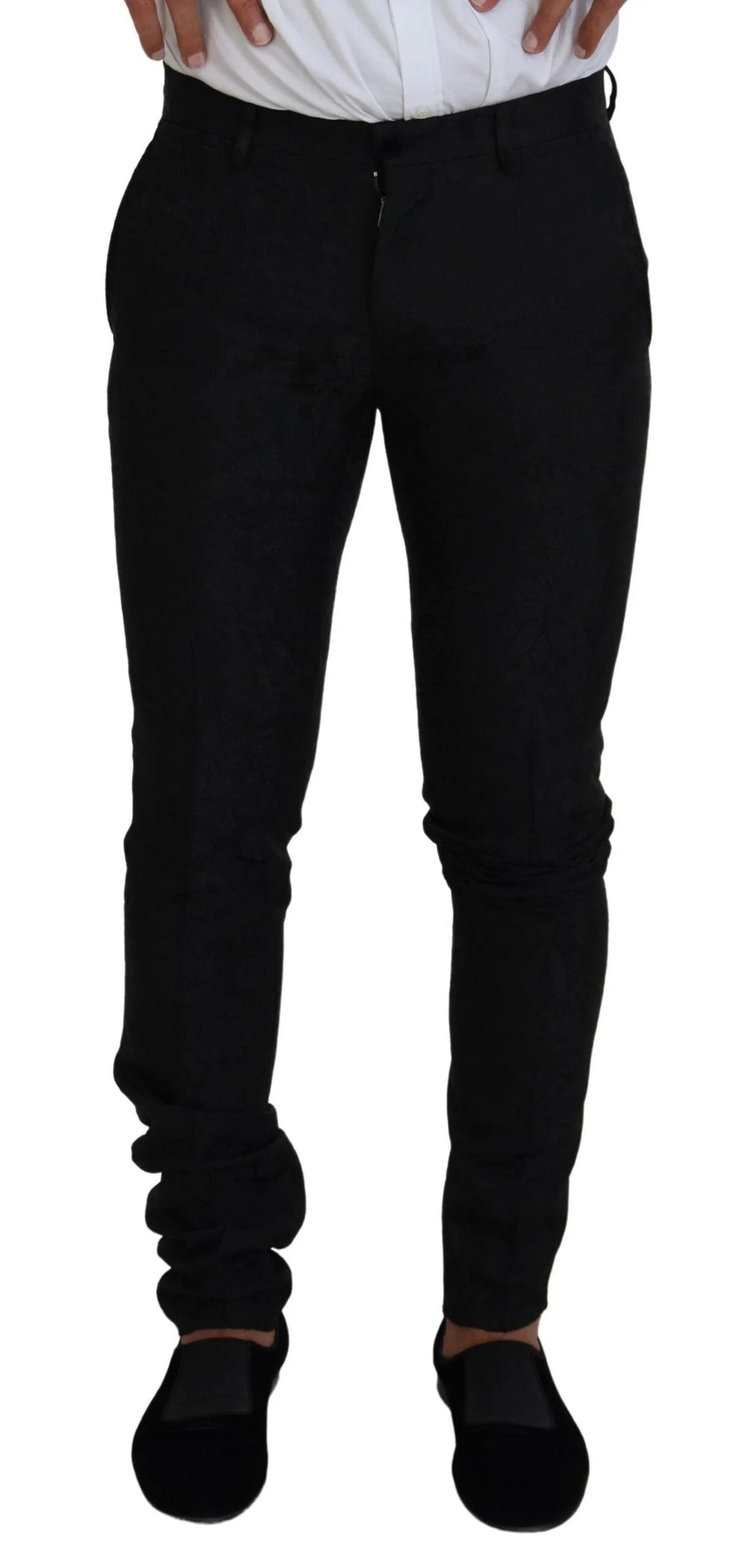 Dolce & Gabbana Black Polyester Men 2 Piece MARTINI Suit - IT46 | S - Pant Suits