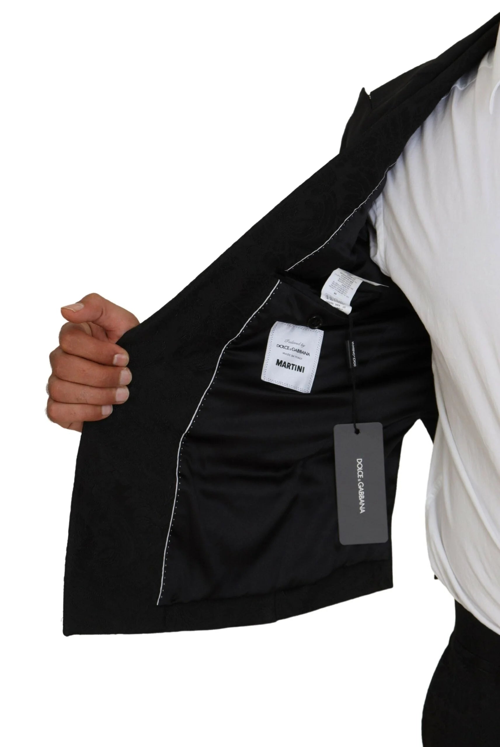 Dolce & Gabbana Black Polyester Men 2 Piece MARTINI Suit - IT46 | S - Pant Suits