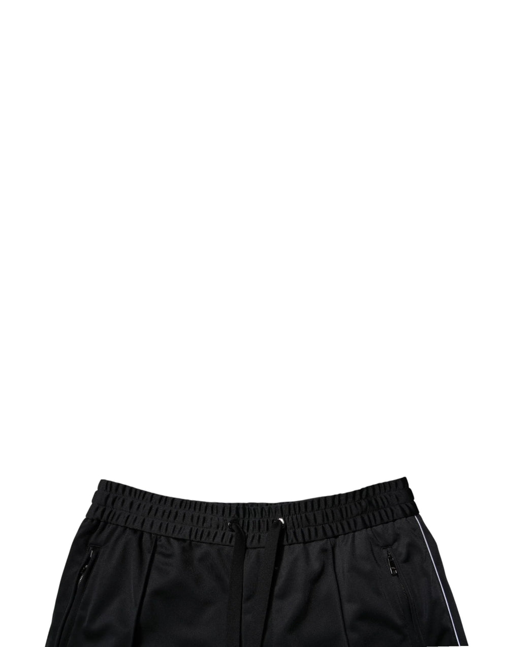 Dolce & Gabbana Black Polyester Mid Waist Men Bermuda Shorts - IT48 | M - Bermudas