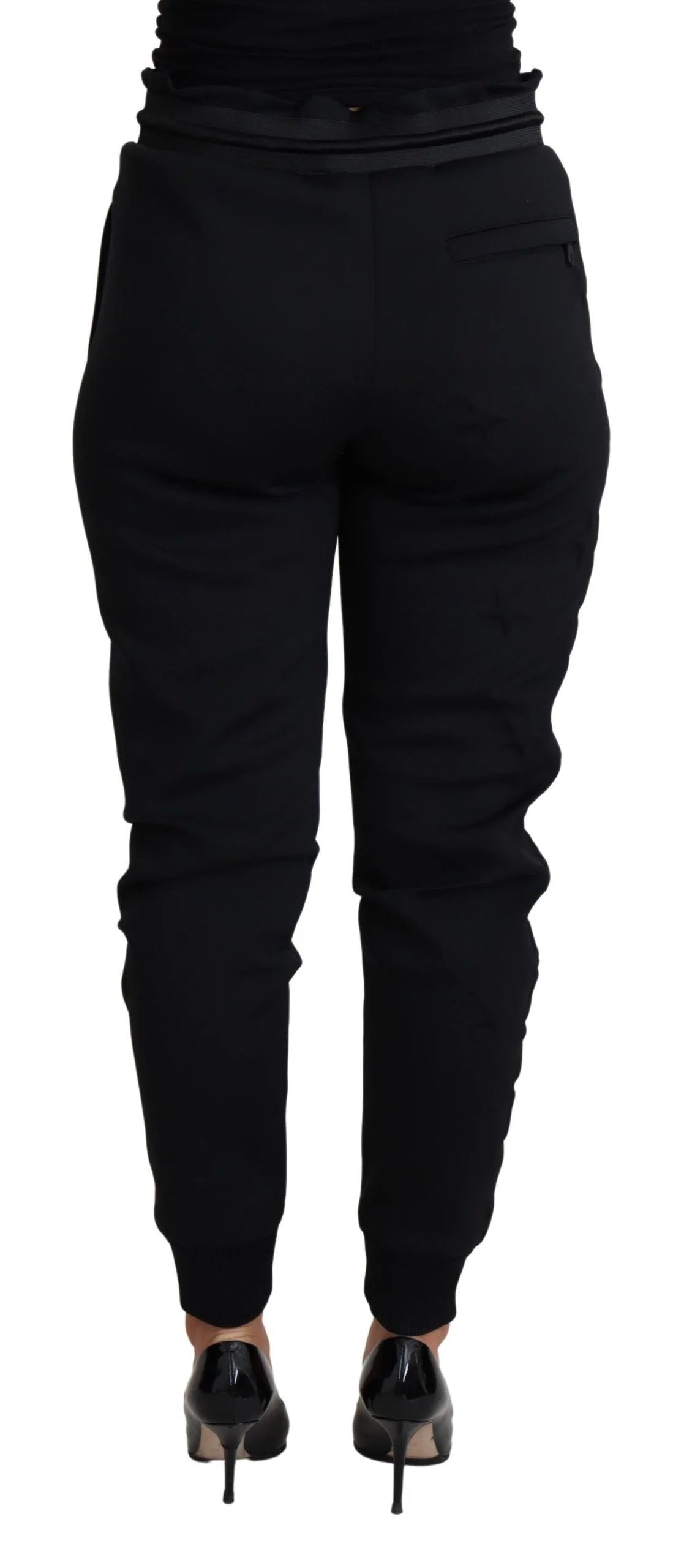 Dolce & Gabbana Black Polyester Neoprene Jogger Trouser Pants - IT40|S - Joggers