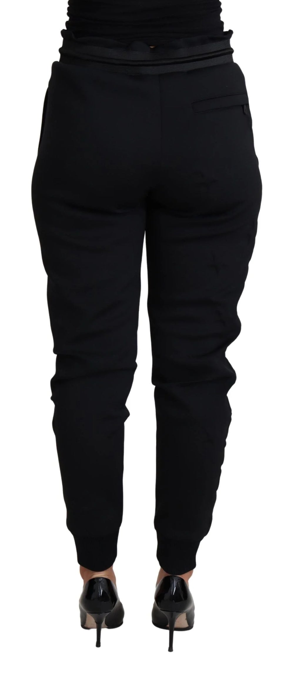 Dolce & Gabbana Black Polyester Neoprene Jogger Trouser Pants - IT40|S - Joggers