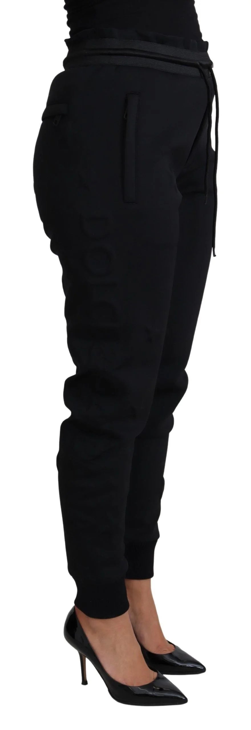 Dolce & Gabbana Black Polyester Neoprene Jogger Trouser Pants - IT40|S - Joggers
