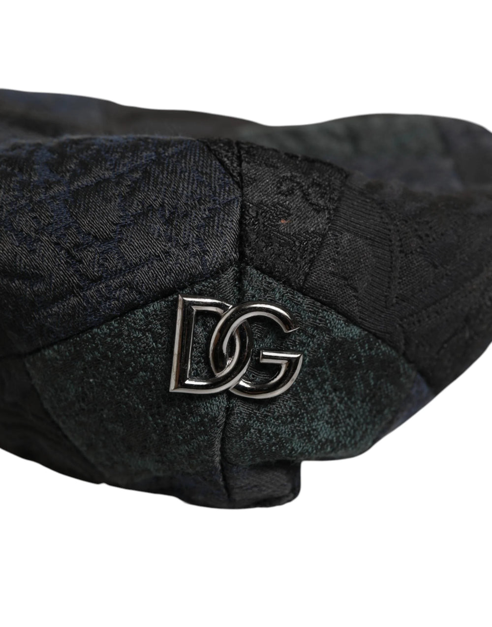 Dolce & Gabbana Black Polyester Newsboy Men Cloth Capello Hat - 58 cm|M - Flat Caps