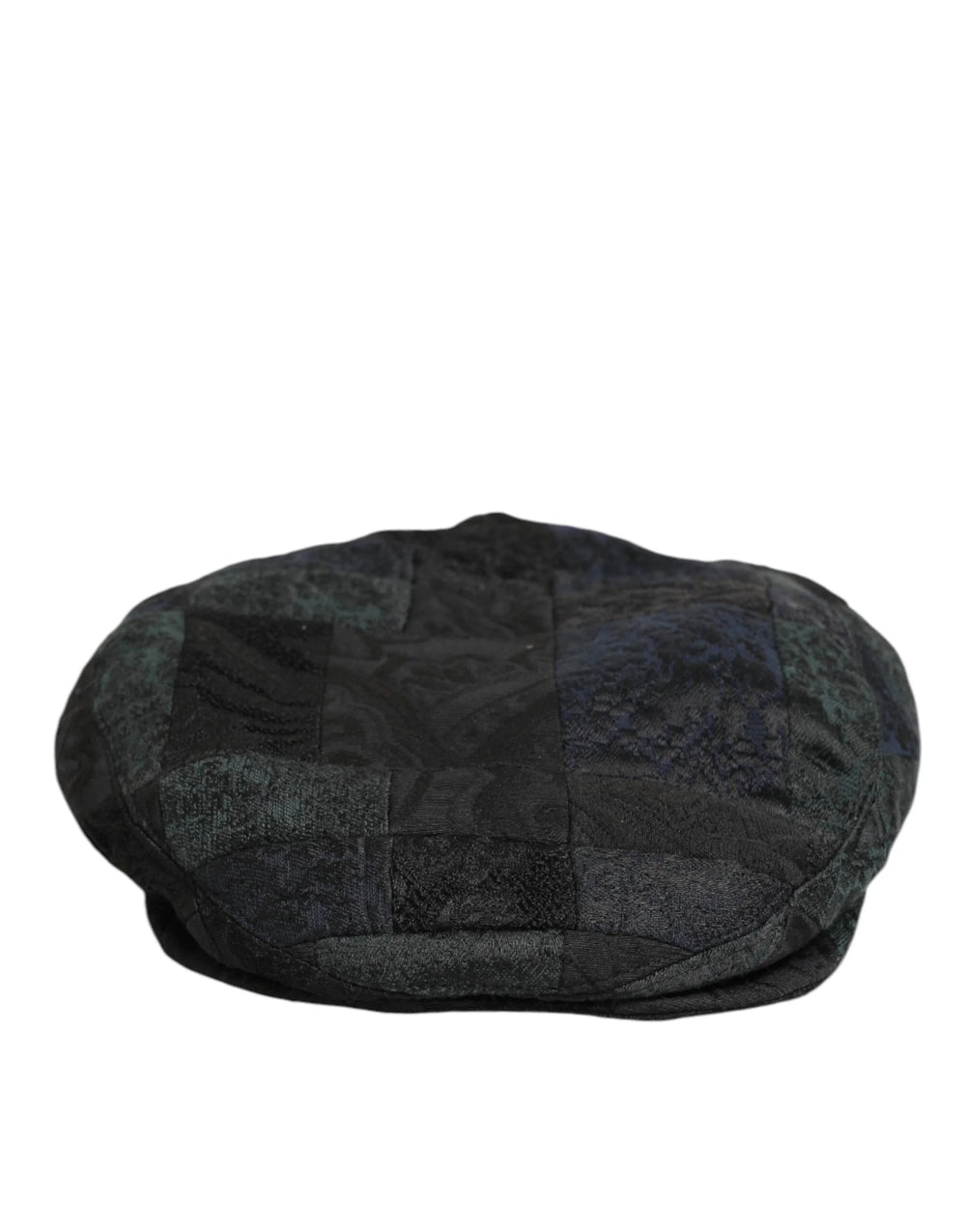 Dolce & Gabbana Black Polyester Newsboy Men Cloth Capello Hat - 58 cm|M - Flat Caps