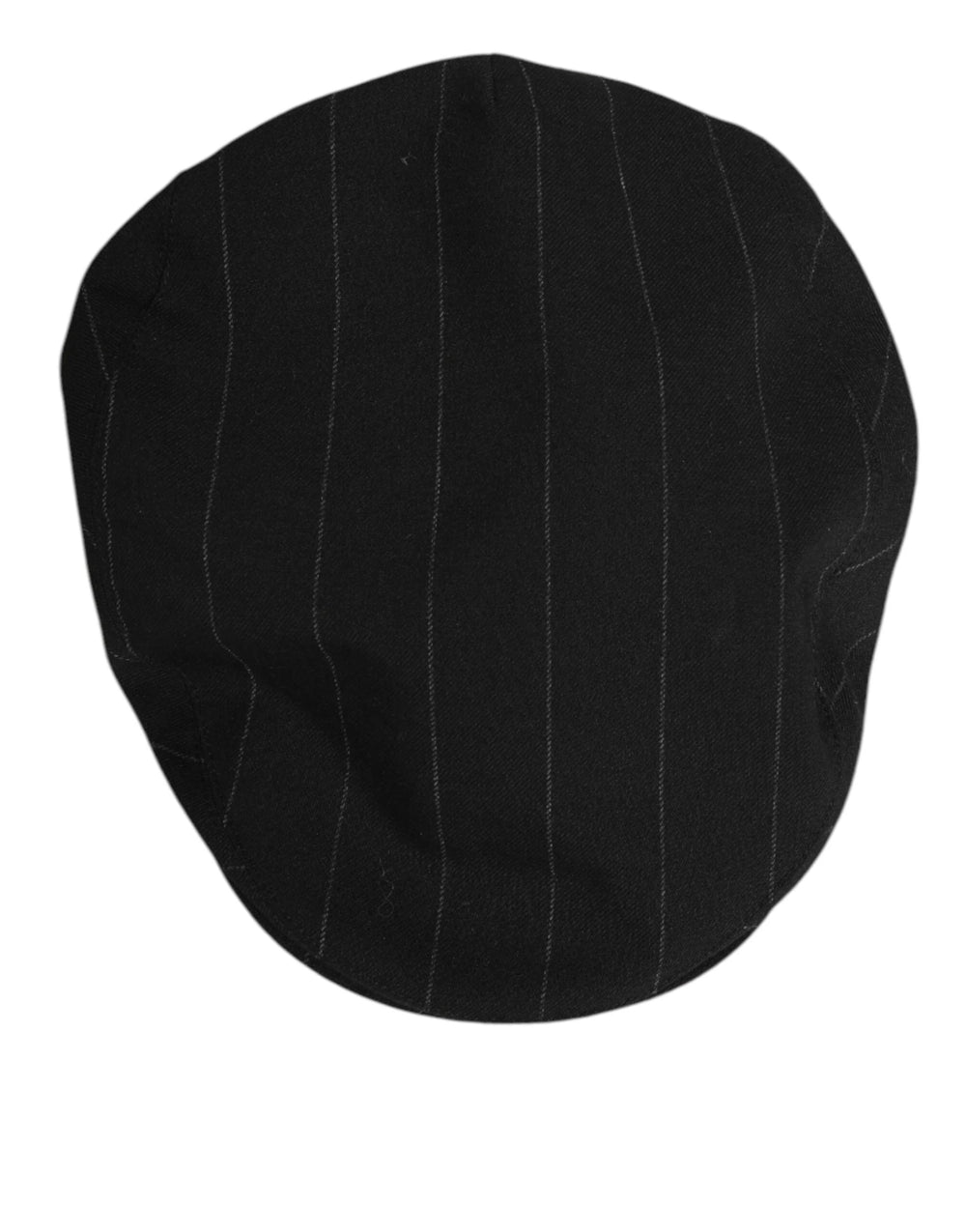 Dolce & Gabbana Black Polyester Newsboy Men Cloth Capello Hat - 59 cm|L - Flat Caps