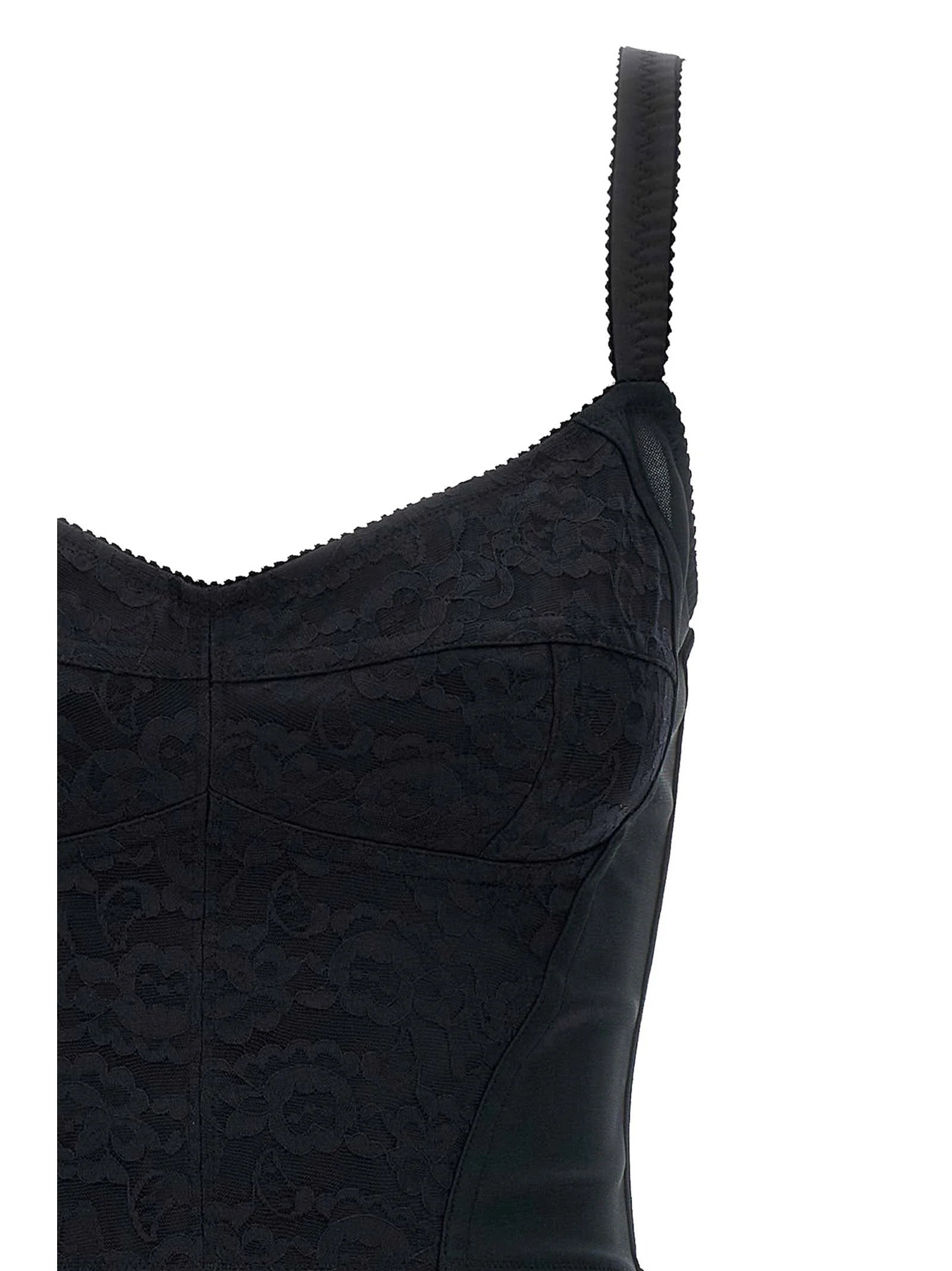 Dolce & Gabbana Black Polyester Short Dress