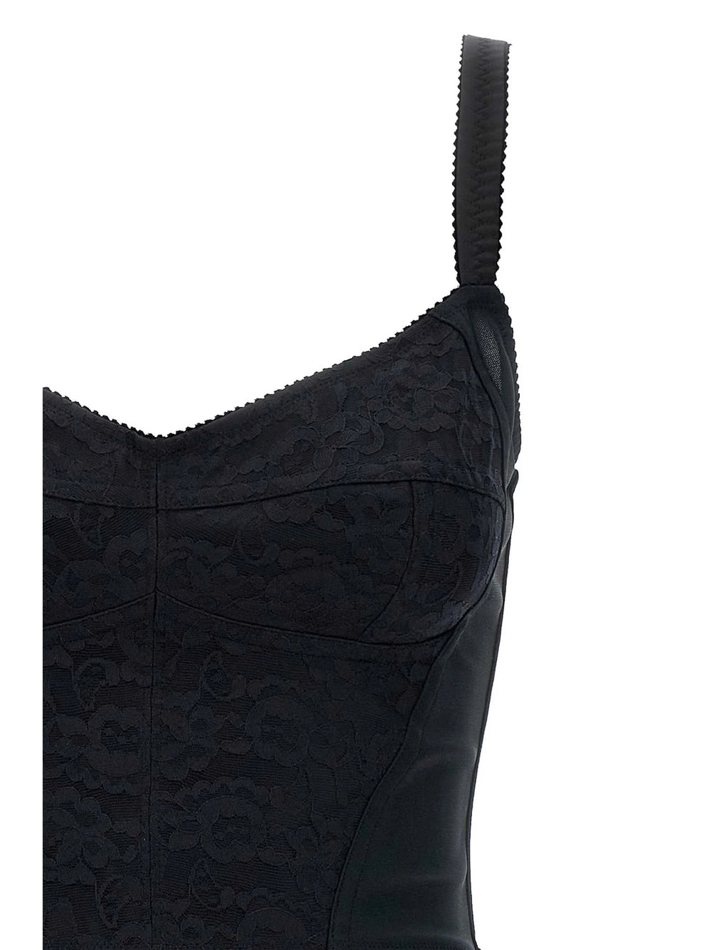 Dolce & Gabbana Black Polyester Short Dress