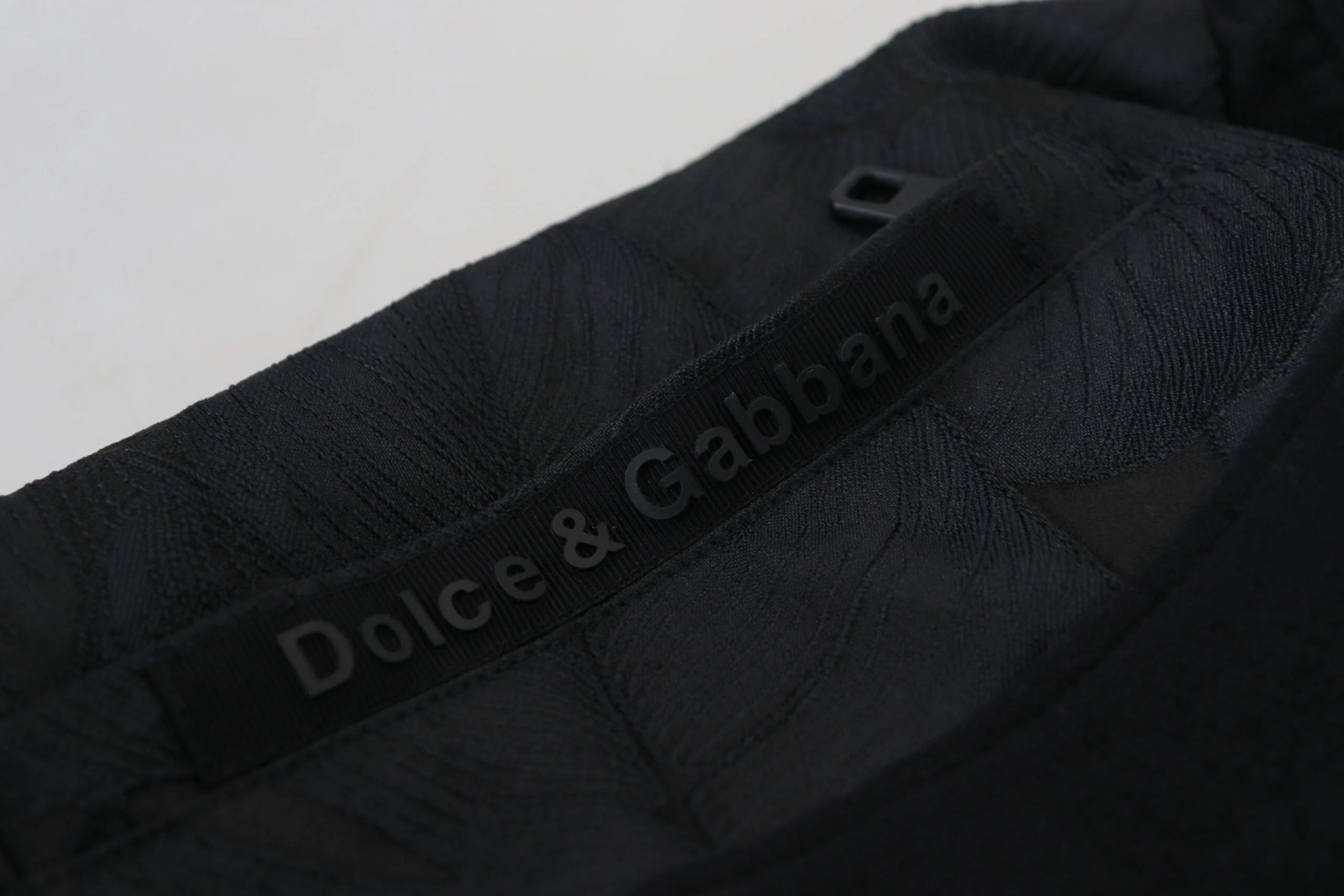 Dolce & Gabbana Black Polyester Skinny Jogger Men Pants - IT44 | XS - Joggers