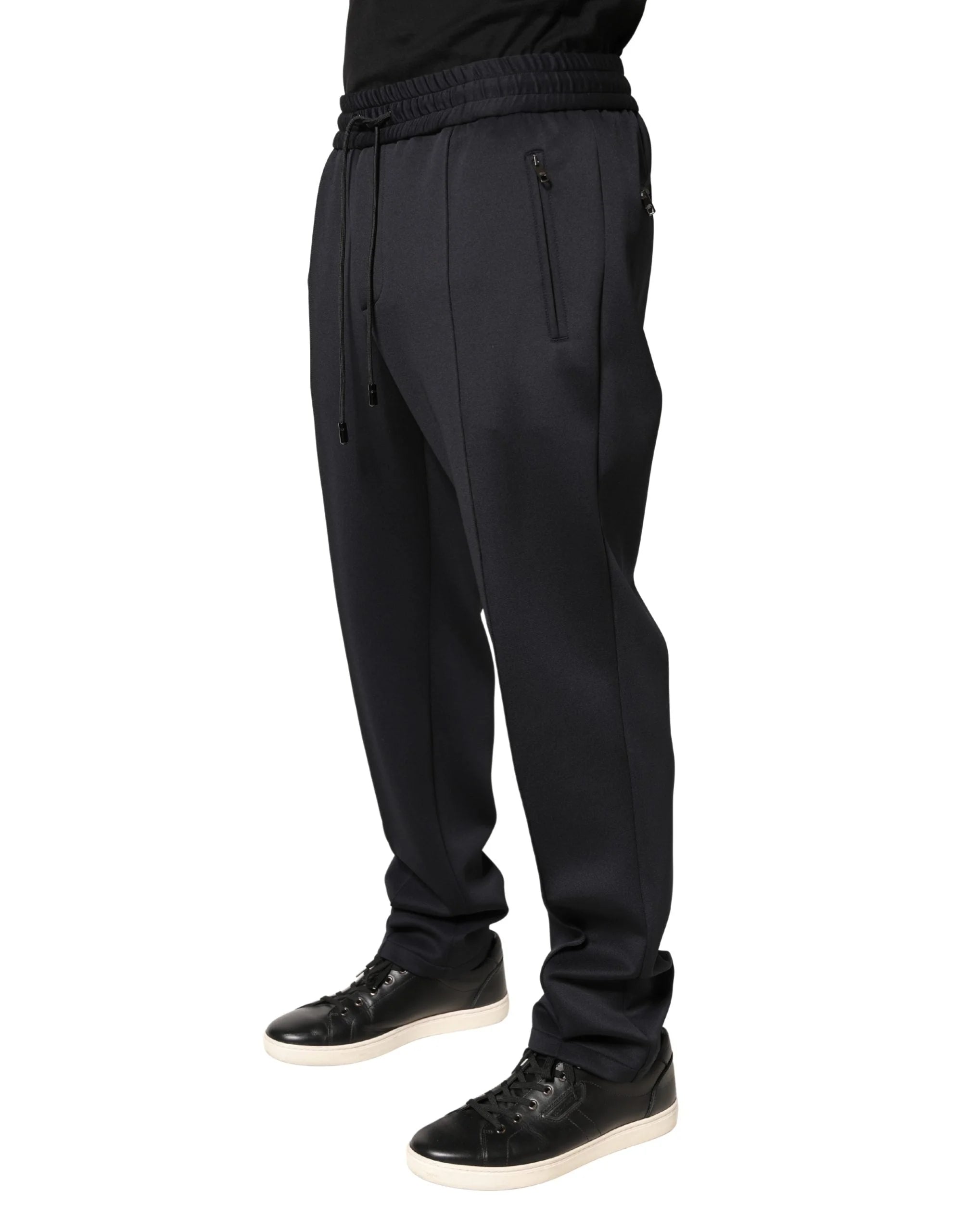 Dolce & Gabbana Black Polyester Skinny Jogger Trouser Pants - IT50 | L