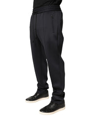 Dolce & Gabbana Black Polyester Skinny Jogger Trouser Pants - IT50 | L