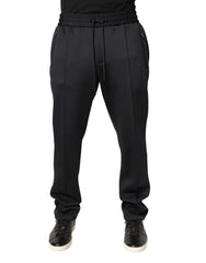 Dolce & Gabbana Black Polyester Skinny Jogger Trouser Pants - IT50 | L