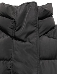 Dolce & Gabbana Black Polyester Sleeveless Padded Men Puffer Jacket - IT40|S