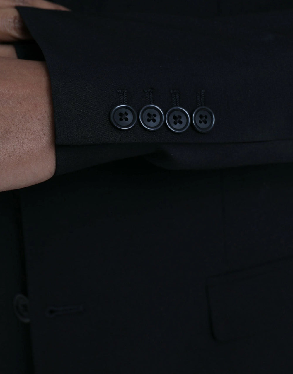 Dolce & Gabbana Black Polyester STAFF Formal 3 Piece Suit - IT54 | XL - Pant Suits