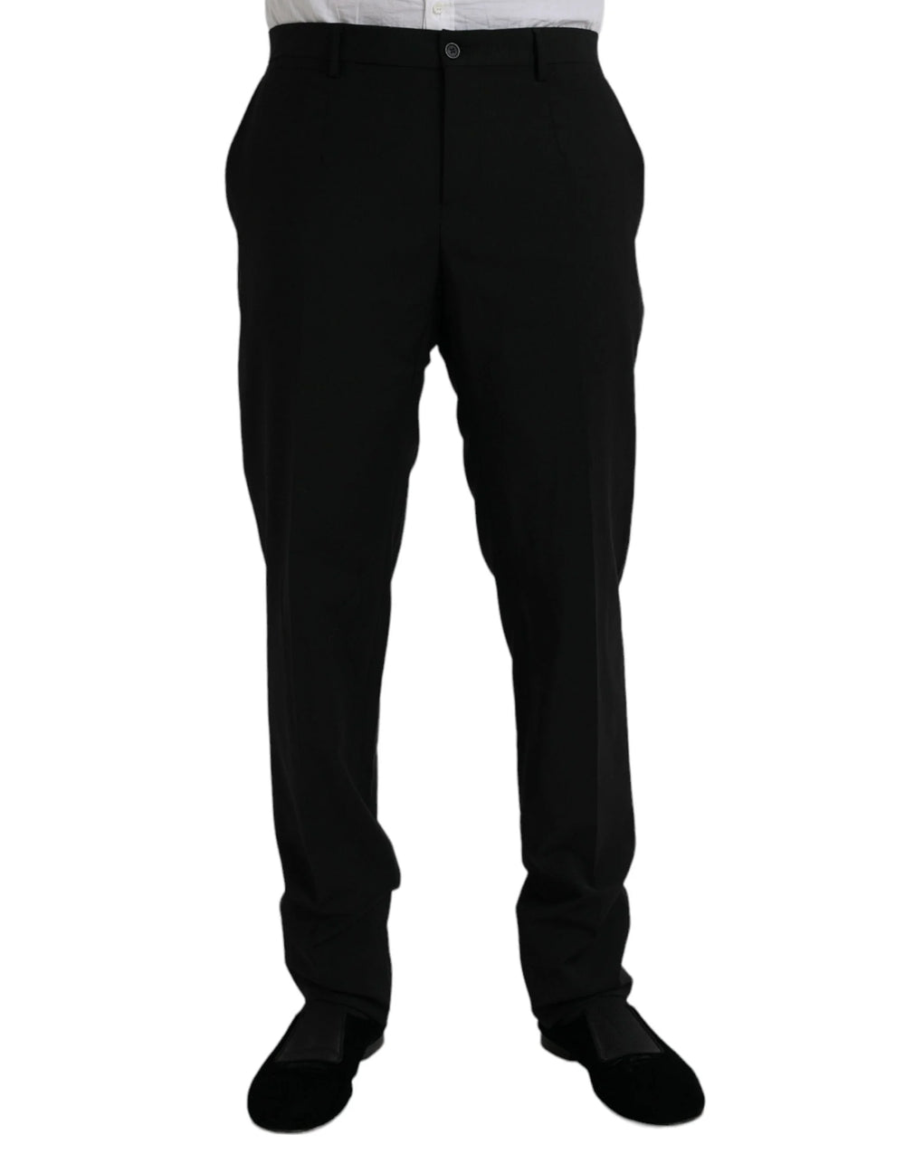 Dolce & Gabbana Black Polyester STAFF Formal 3 Piece Suit - IT54 | XL - Pant Suits