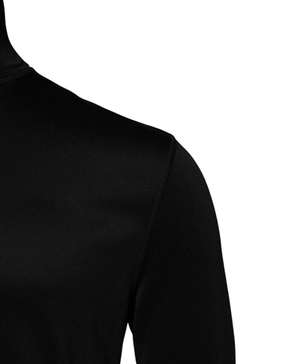 Dolce & Gabbana Black Polyester Turtleneck Pullover Sweater - Sweaters