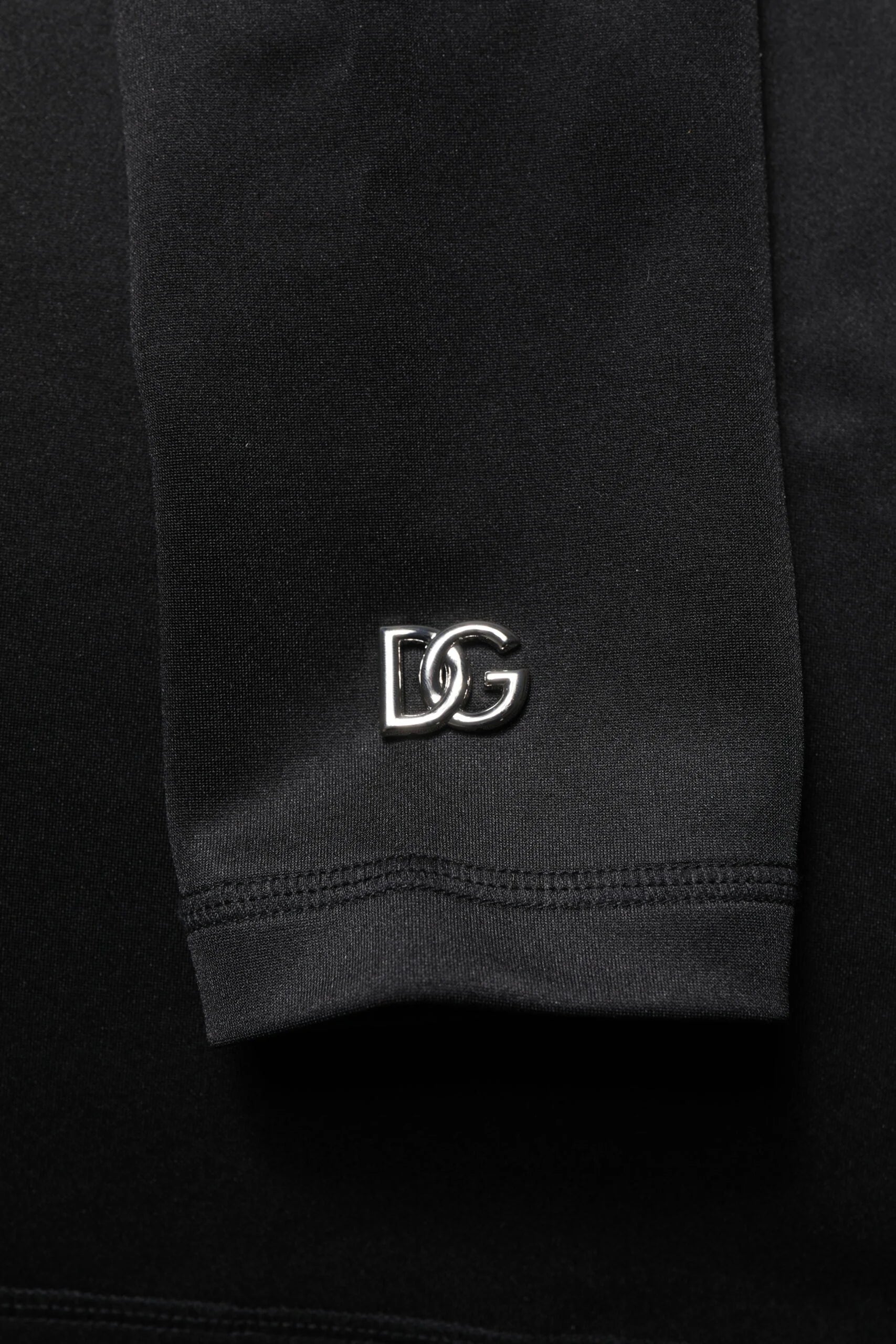 Dolce & Gabbana Black Polyester Turtleneck Pullover Sweater - Sweaters