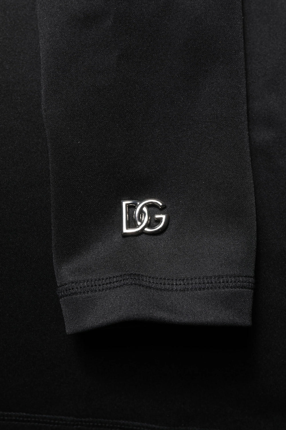 Dolce & Gabbana Black Polyester Turtleneck Pullover Sweater - Sweaters