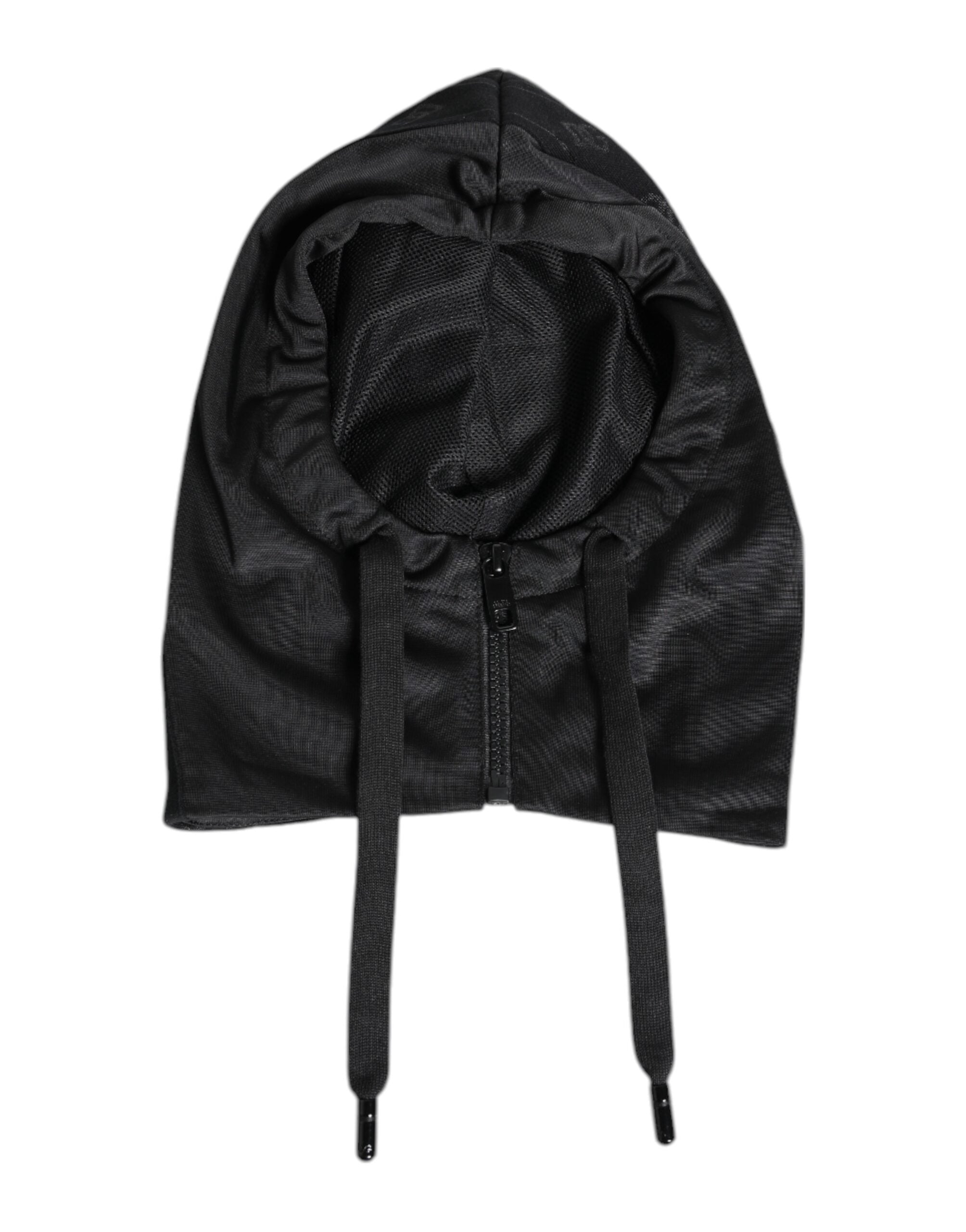 Dolce & Gabbana Black Polyester Whole Head Wrap Hat - 57 cm|S