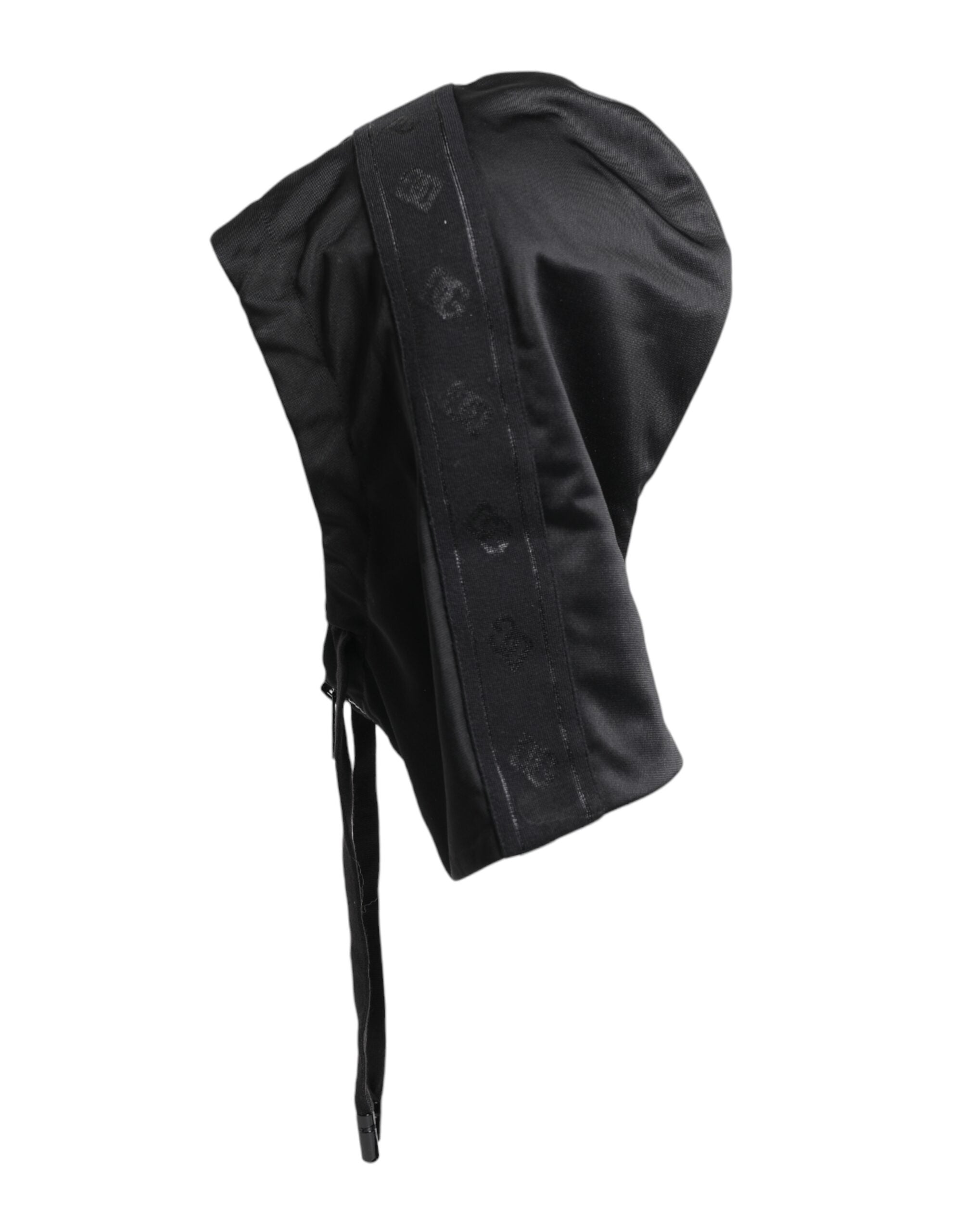 Dolce & Gabbana Black Polyester Whole Head Wrap Hat - 57 cm|S