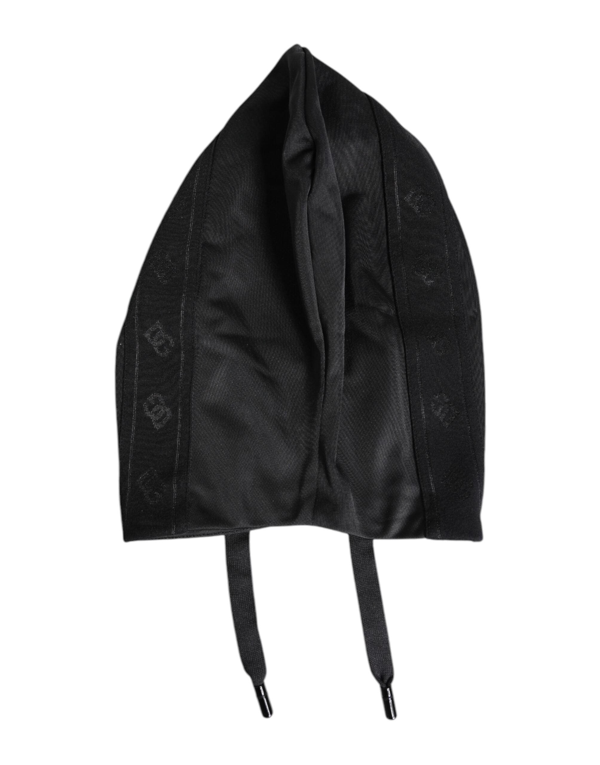 Dolce & Gabbana Black Polyester Whole Head Wrap Hat - 57 cm|S