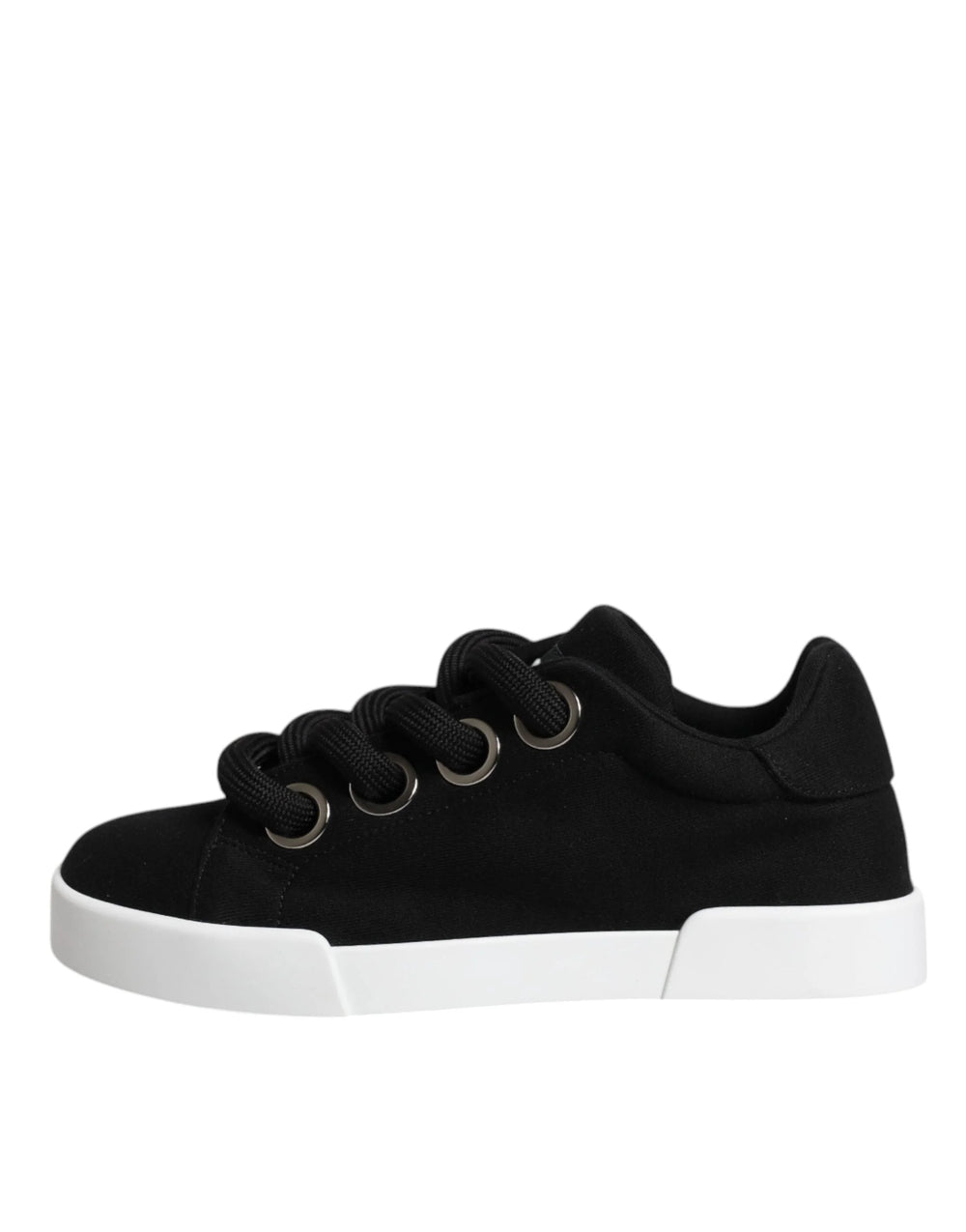 Dolce & Gabbana Black Portofino Low Top Sneakers Shoes - EU37/US7 - Sneakers