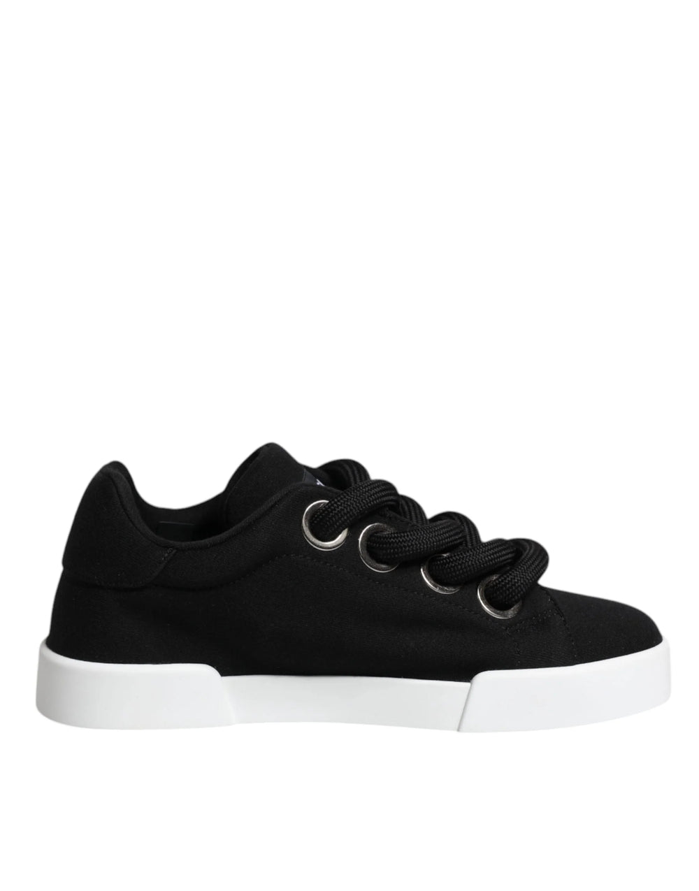 Dolce & Gabbana Black Portofino Low Top Sneakers Shoes - EU37/US7 - Sneakers