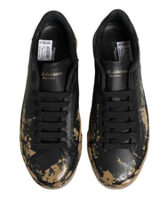 Dolce & Gabbana Mustat Portofino Mud Effect Matala Tennari Kengät - EU44/US11