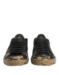 Dolce & Gabbana Mustat Portofino Mud Effect Matala Tennari Kengät - EU44/US11