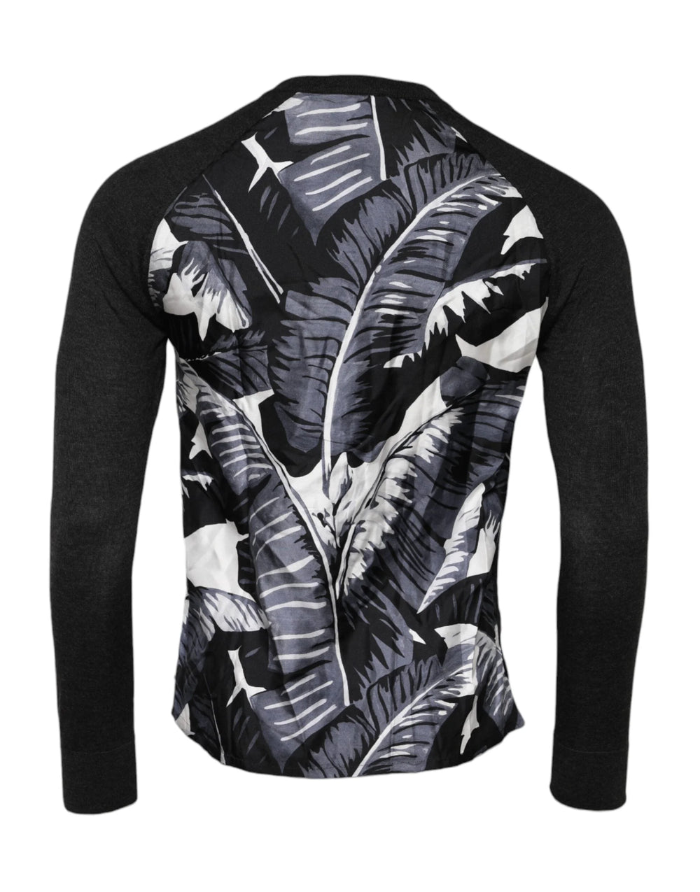 Dolce & Gabbana Black Printed Knitted Men Pullover Sweater - IT44 | XS - Sweaters