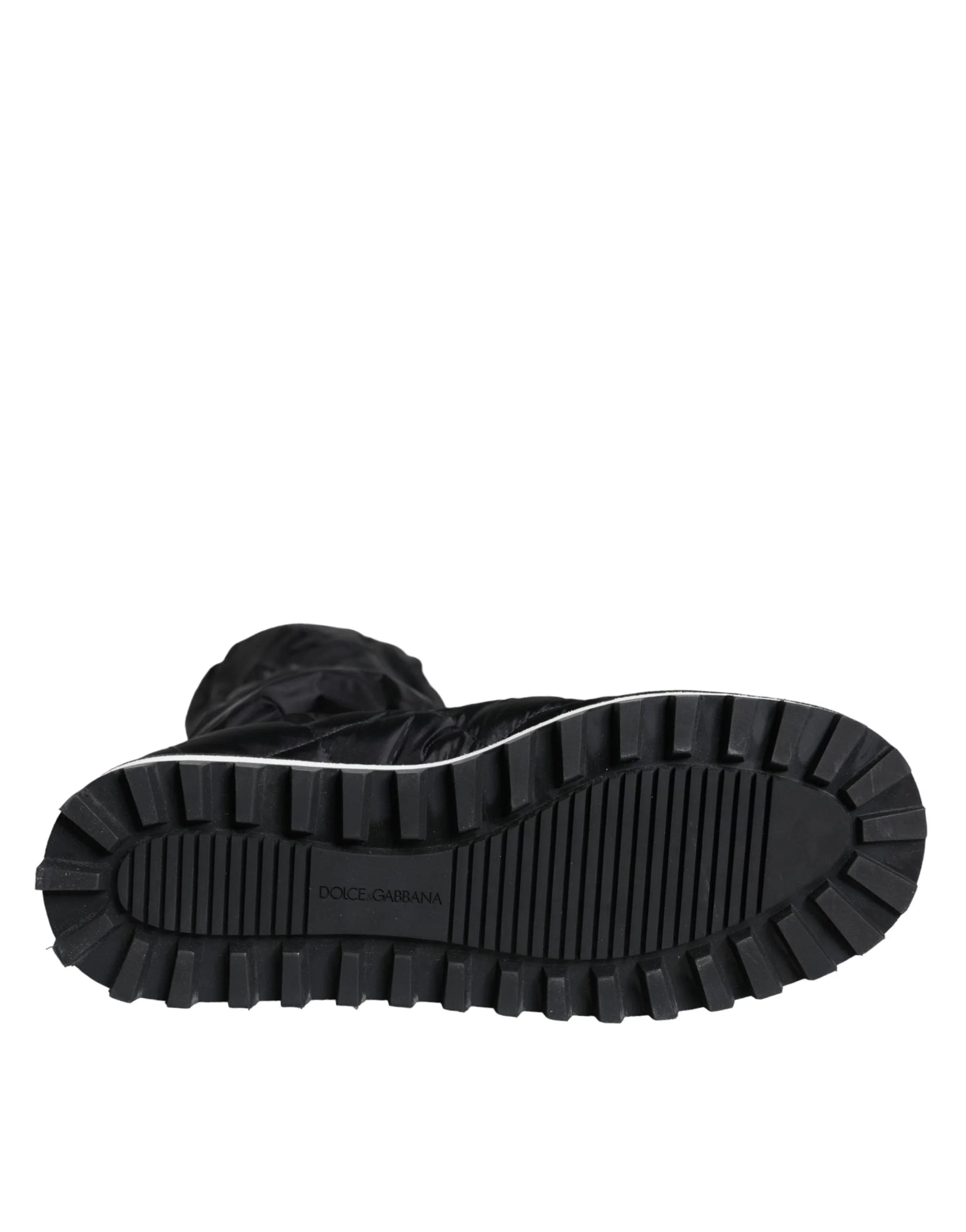 Dolce & Gabbana Black Quilted High Top Boots Sneakers Shoes - EU44/US11 - Sneakers