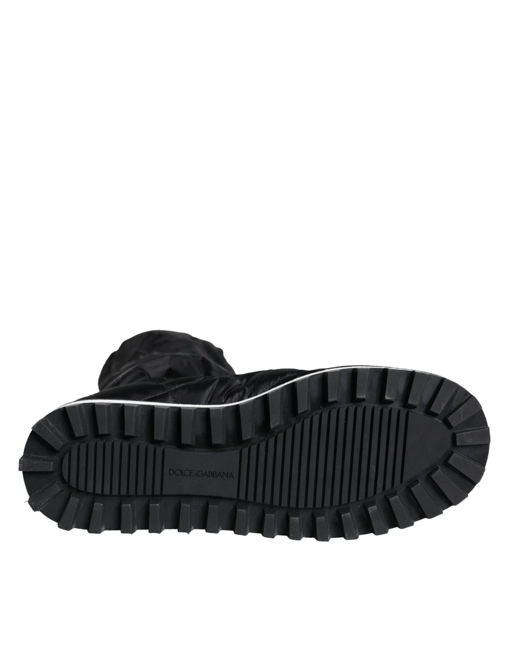 Dolce & Gabbana Black Quilted High Top Boots Sneakers Shoes - EU44/US11 - Sneakers