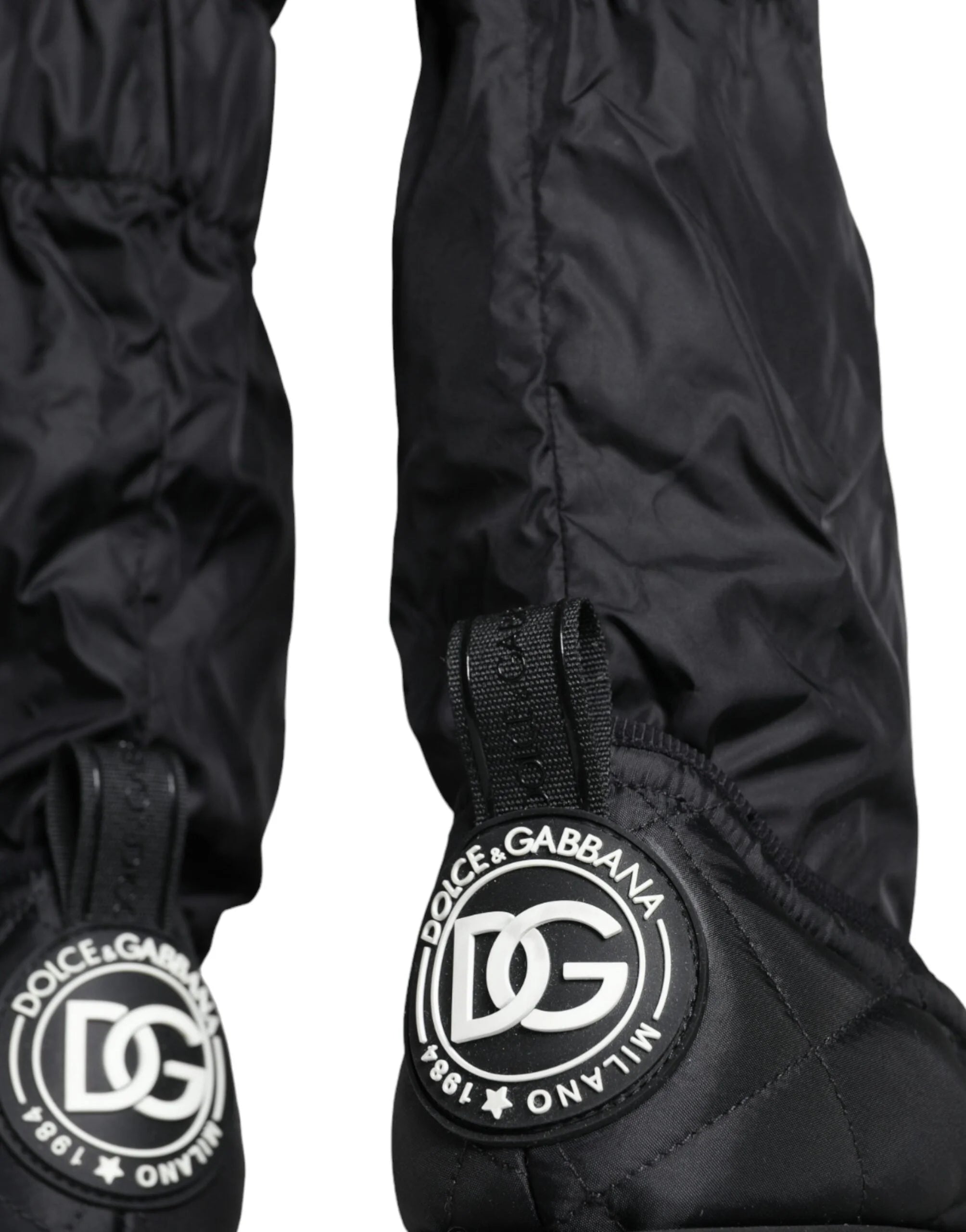 Dolce & Gabbana Black Quilted High Top Boots Sneakers Shoes - EU44/US11 - Sneakers