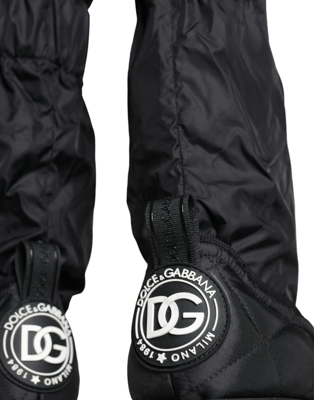 Dolce & Gabbana Black Quilted High Top Boots Sneakers Shoes - EU44/US11 - Sneakers