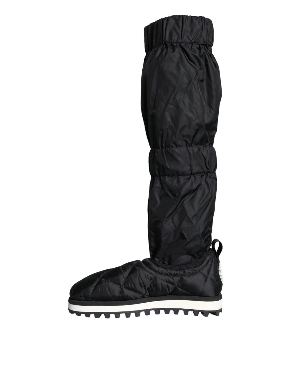 Dolce & Gabbana Black Quilted High Top Boots Sneakers Shoes - EU44/US11 - Sneakers