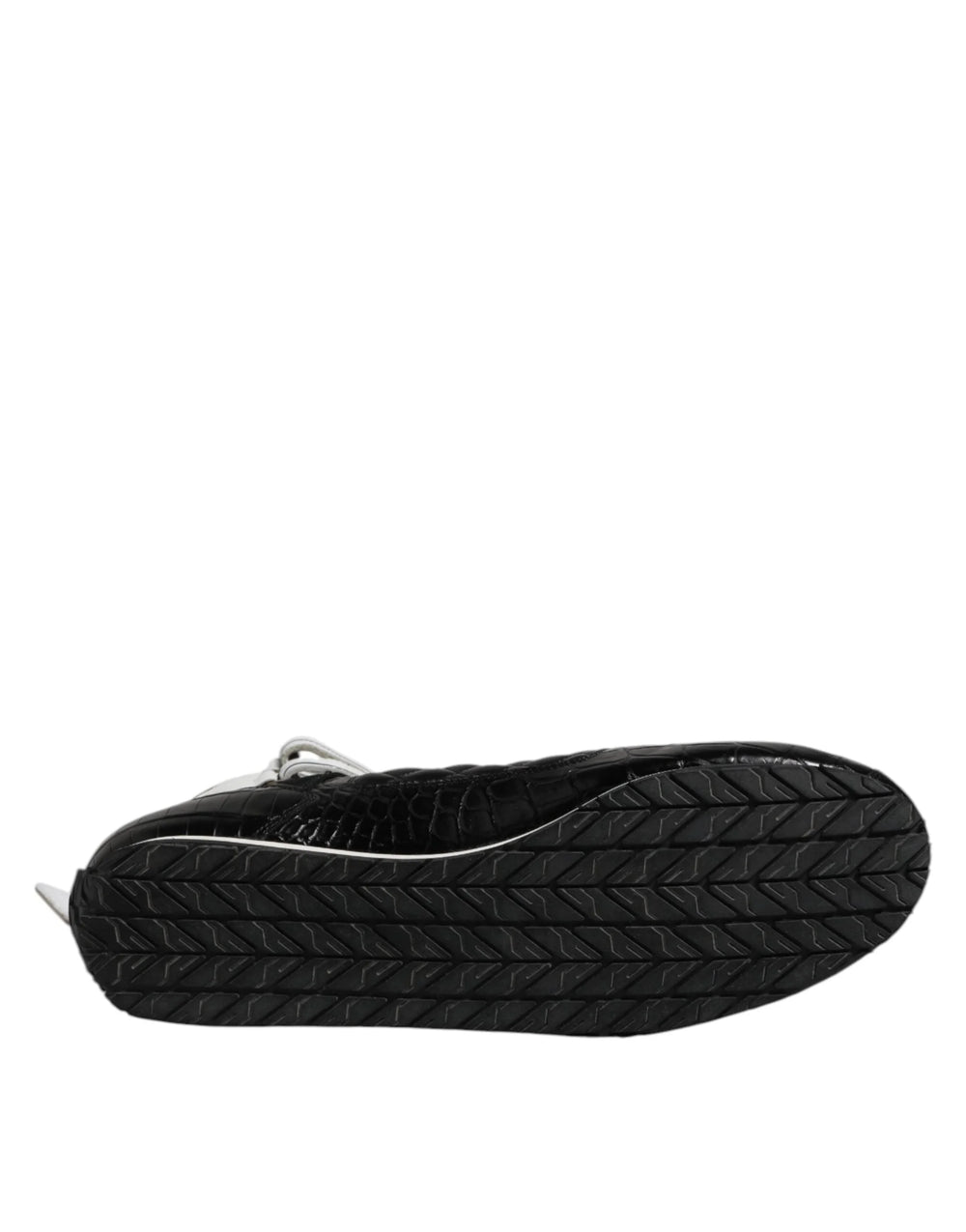 Dolce & Gabbana Black Quilted Leather Lace Up Sneakers Shoes - EU44/US11