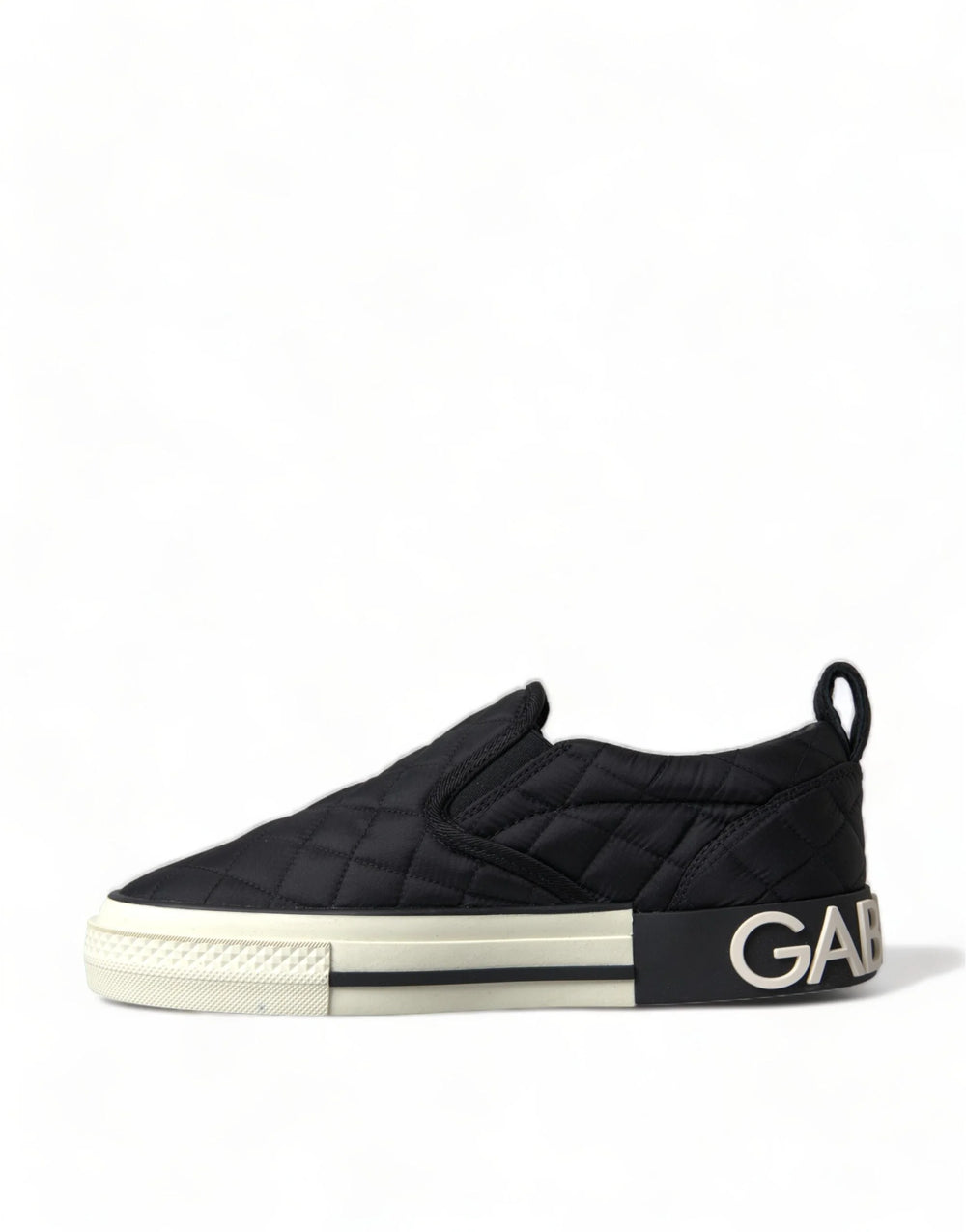 Dolce & Gabbana Black Quilted Slip On Low Top Sneakers Shoes - EU35/US4.5 - Sneakers