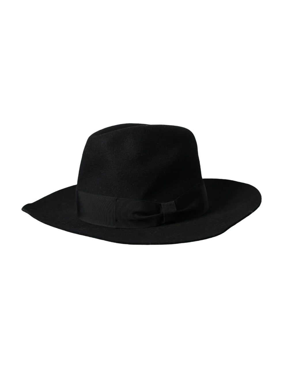 Dolce & Gabbana Black Rabbit Fedora Trilby Women Hat - 57 cm|S - Fedoras