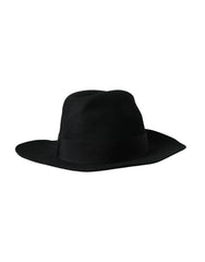 Dolce & Gabbana Black Rabbit Fedora Trilby Women Hat - 57 cm|S - Fedoras