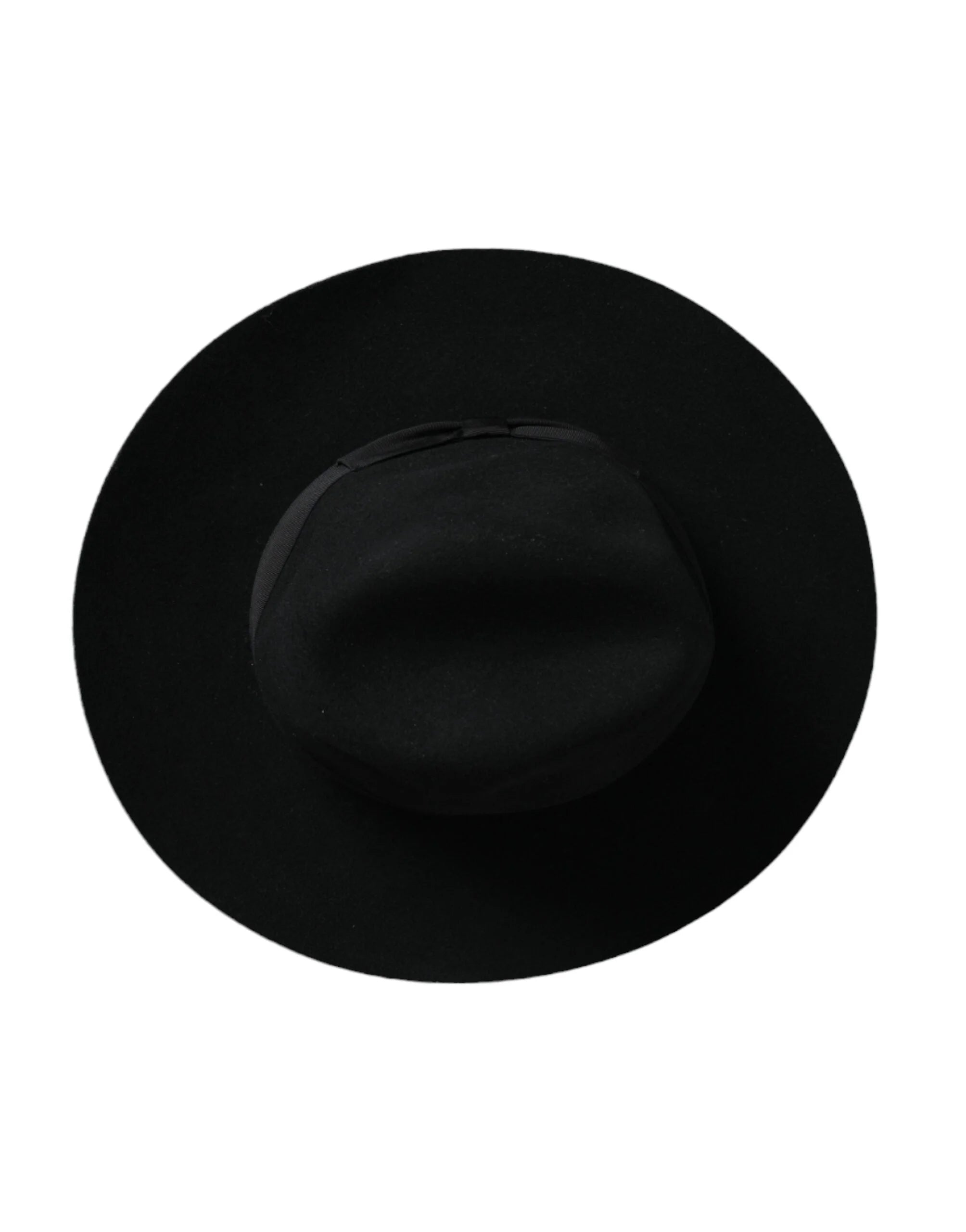 Dolce & Gabbana Black Rabbit Fedora Trilby Women Hat - 57 cm|S - Fedoras