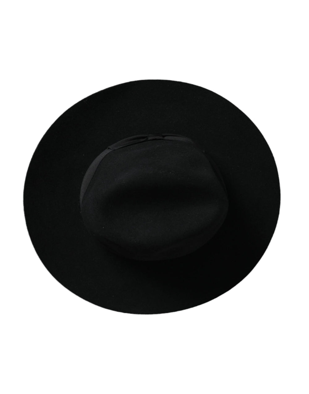 Dolce & Gabbana Black Rabbit Fedora Trilby Women Hat - 57 cm|S - Fedoras