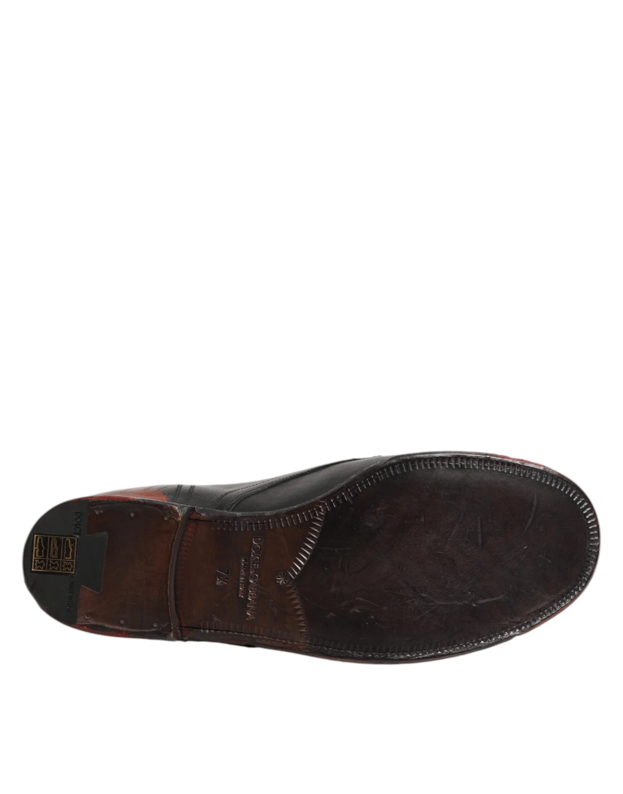 Dolce & Gabbana Black Red Lace Up Short Ankle Boot Shoes - EU44/US11 - Boots