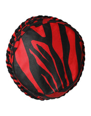 Dolce & Gabbana Black Red Stripe Polyester Wide Brim Bucket Hat - 57 cm|S - Bucket Hats