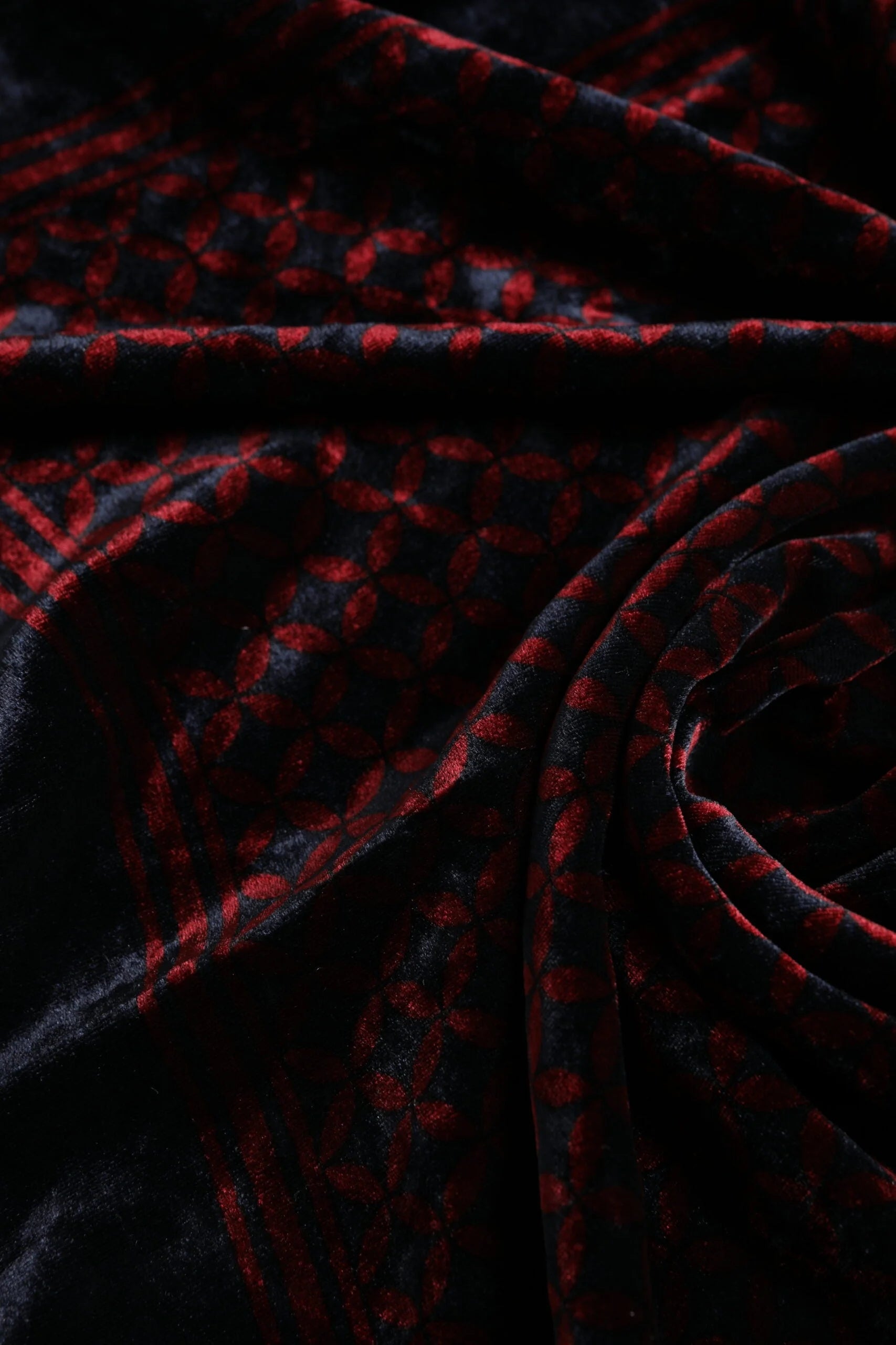 Dolce & Gabbana Black Red Viscose Square Men Foulard Scarf - Scarves & Shawls