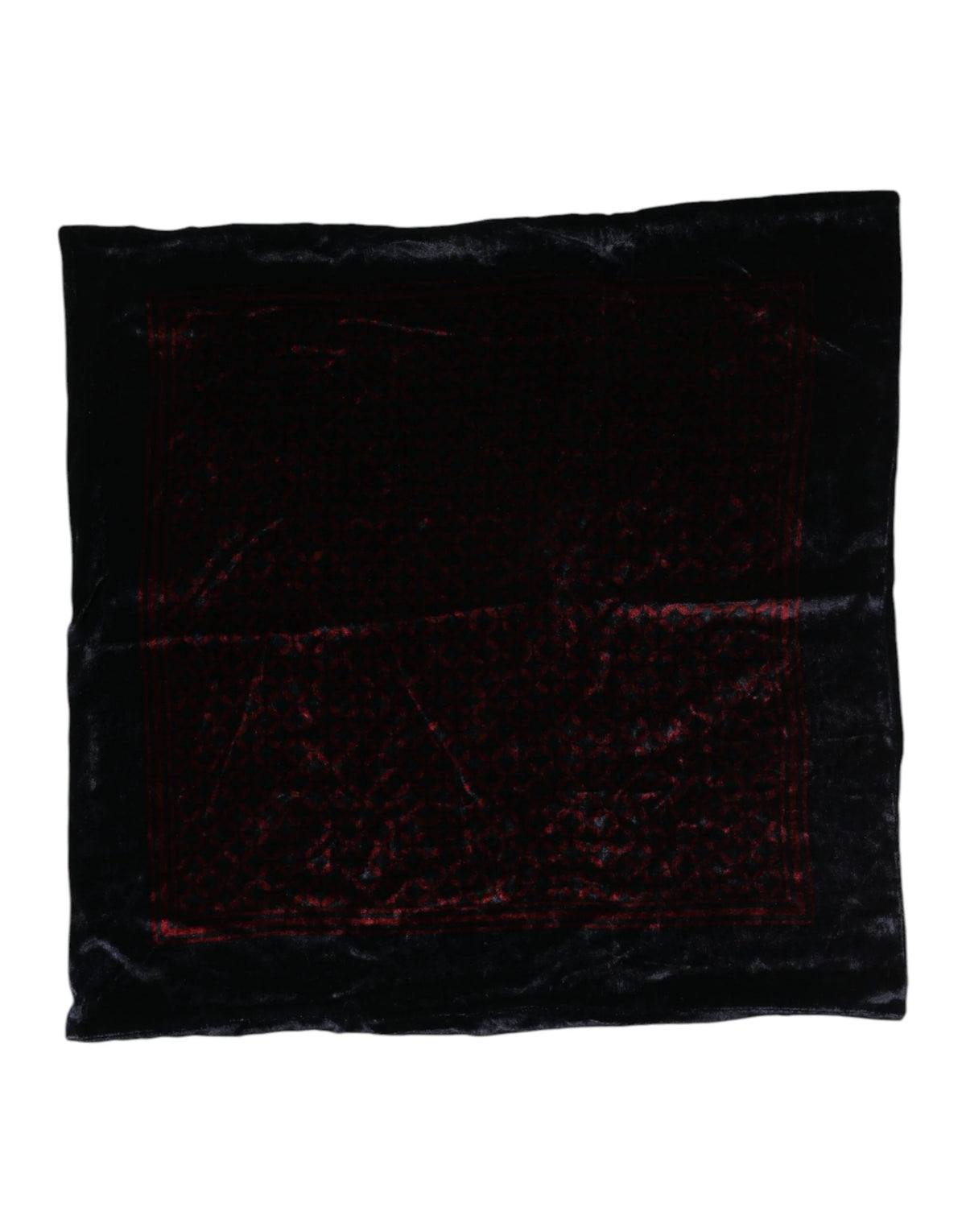 Dolce & Gabbana Black Red Viscose Square Men Foulard Scarf - Scarves & Shawls